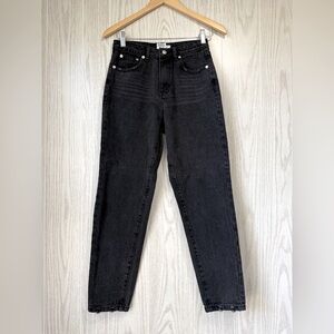 Princess Polly Black Denim Jeans Size 2 EUC